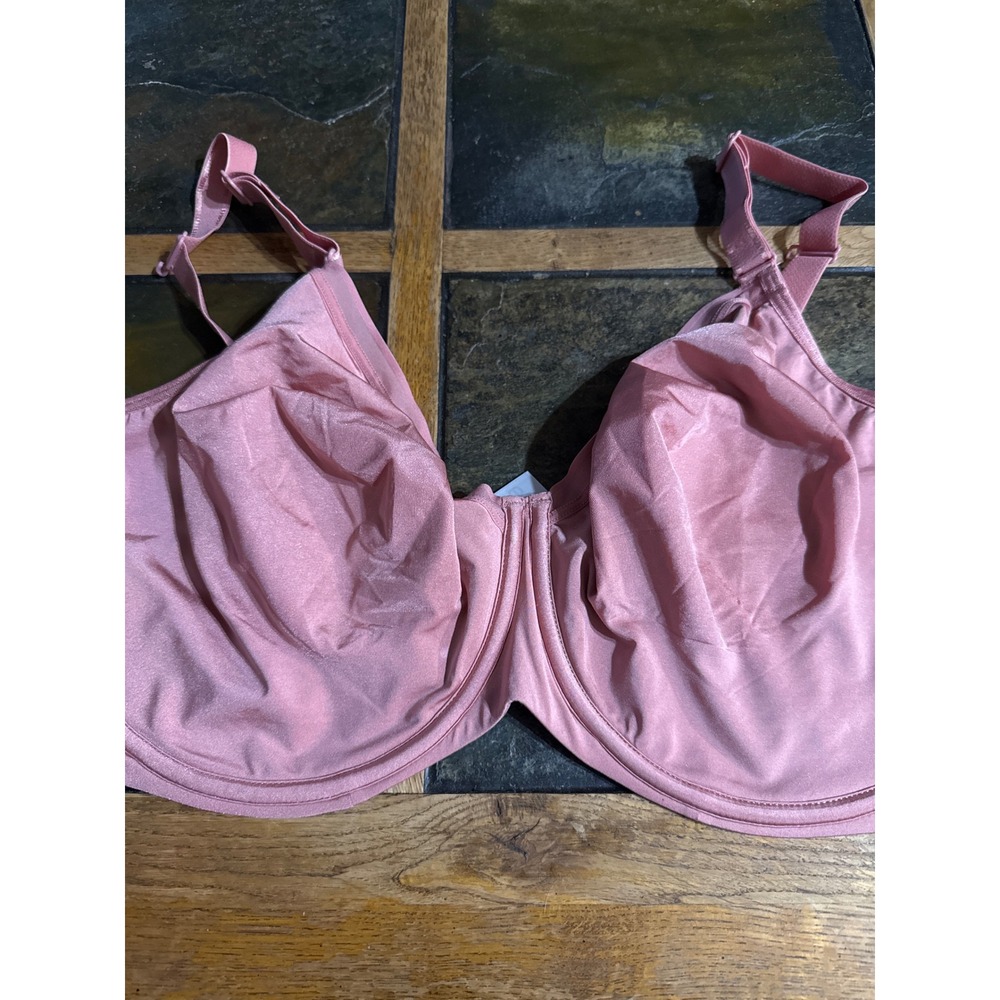 Fruit of the Loom Fit for Me Pink Unlined Underwire Bra 44DDD FT967